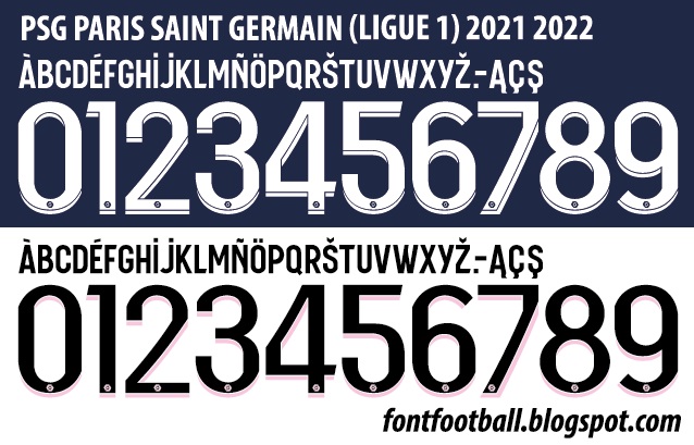 Beispiel einer PSG Regular-Schriftart